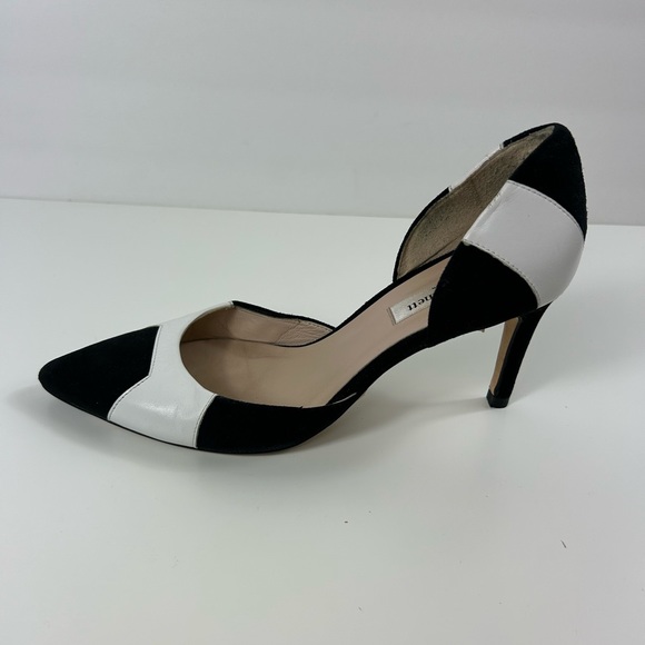 LK Bennet Black and White Leather Heels - Picture 8 of 15